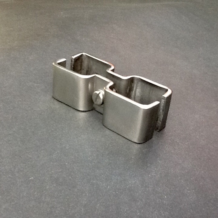 20mm Square Tube Clamps Stainless Steel Double 20mm