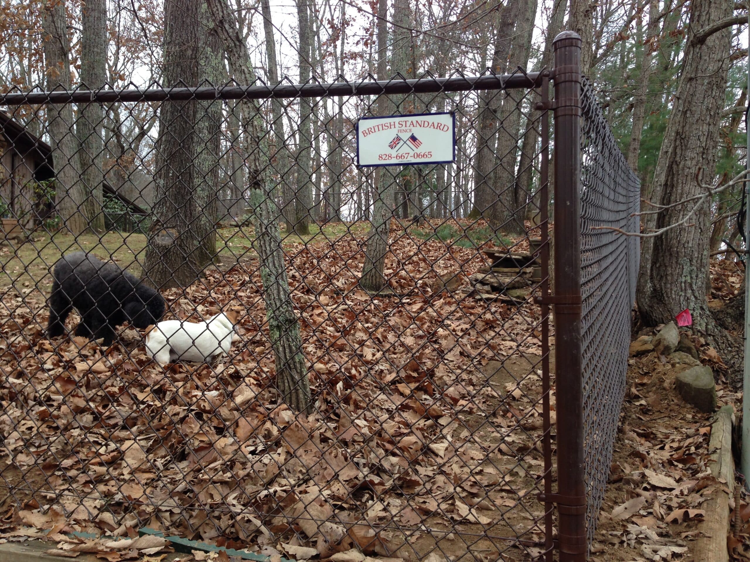 Brown Vinyl Chain Link Fence British Standard Fence