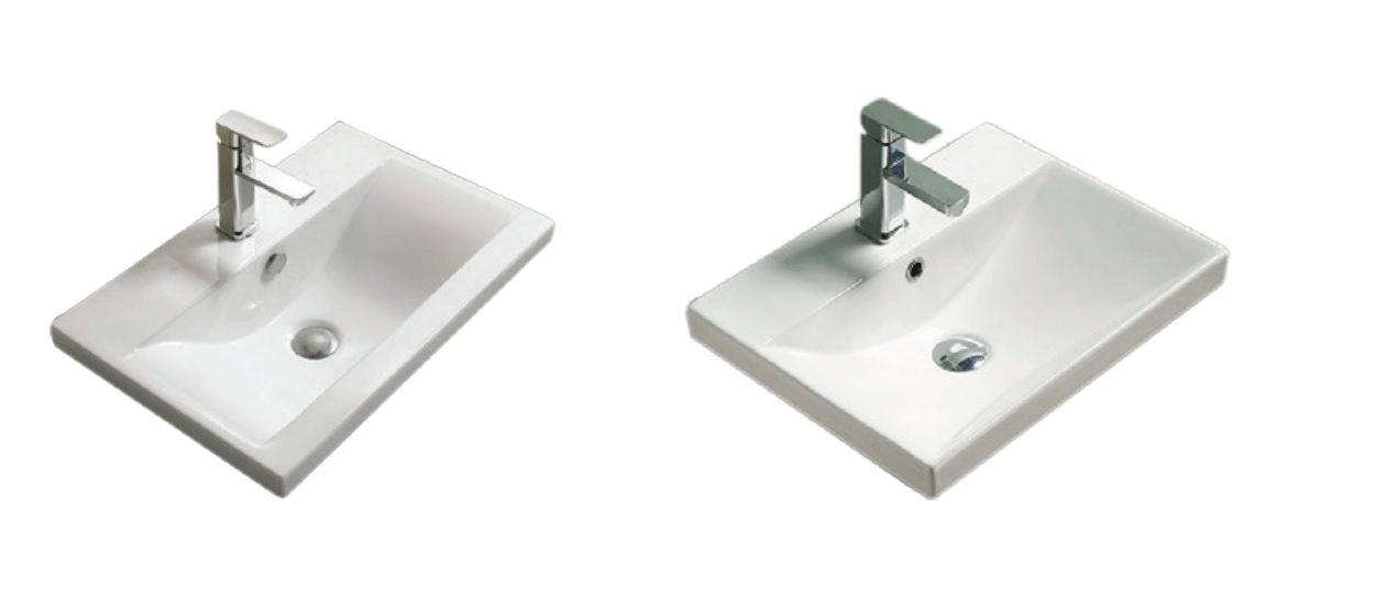 Metro Wall Hung vanity Unit 600mm 2 Door with Basin Short Projection