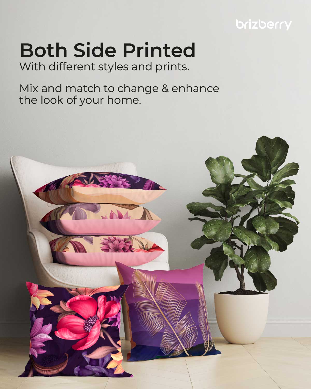 Cushion Covers, Design 1 brizberry the world of art