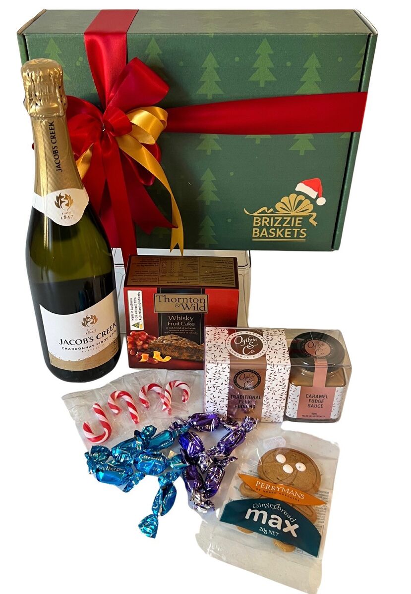 Cake and Bubbles Christmas Hamper Australia Wide Delivery