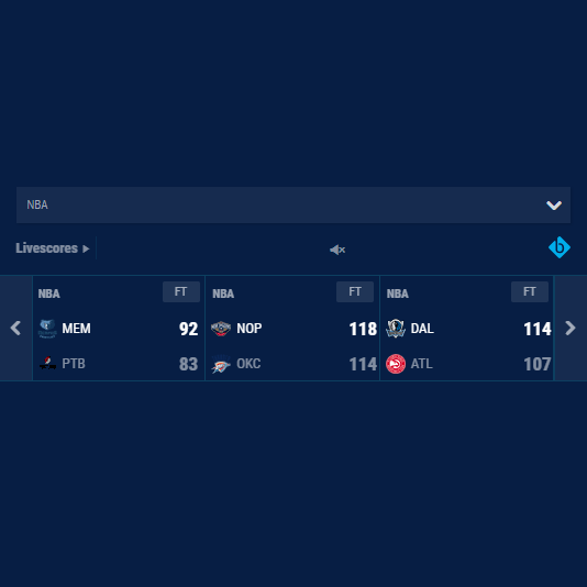 Basketball Livescore Data Widgets, Livescore API XML Feeds