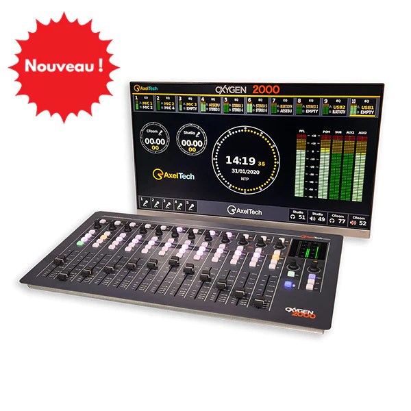 OXYGEN 2000 Axel Tech Console de Radio Diffusion Broadcast Eletec