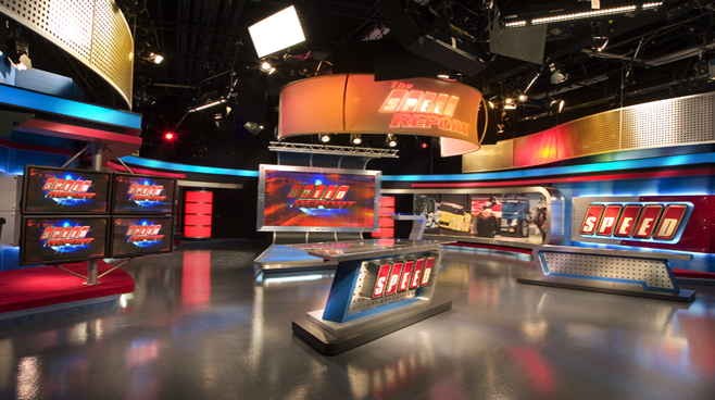 Speed Channel Set Design Sports Sets Broadcast Design International
