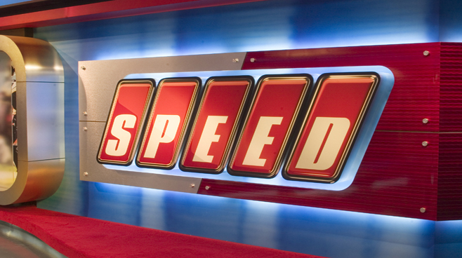 Speed Channel Set Design Sports Sets Broadcast Design International