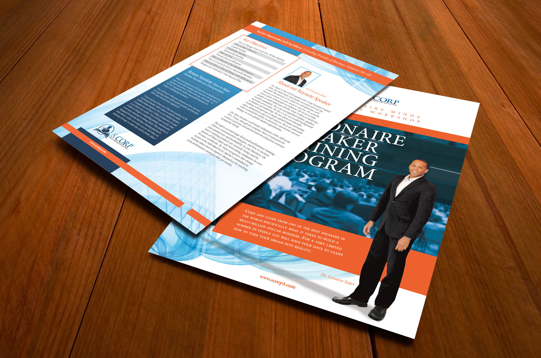 Financial Seminar and Speaker Flyer Brochure Design and Printing