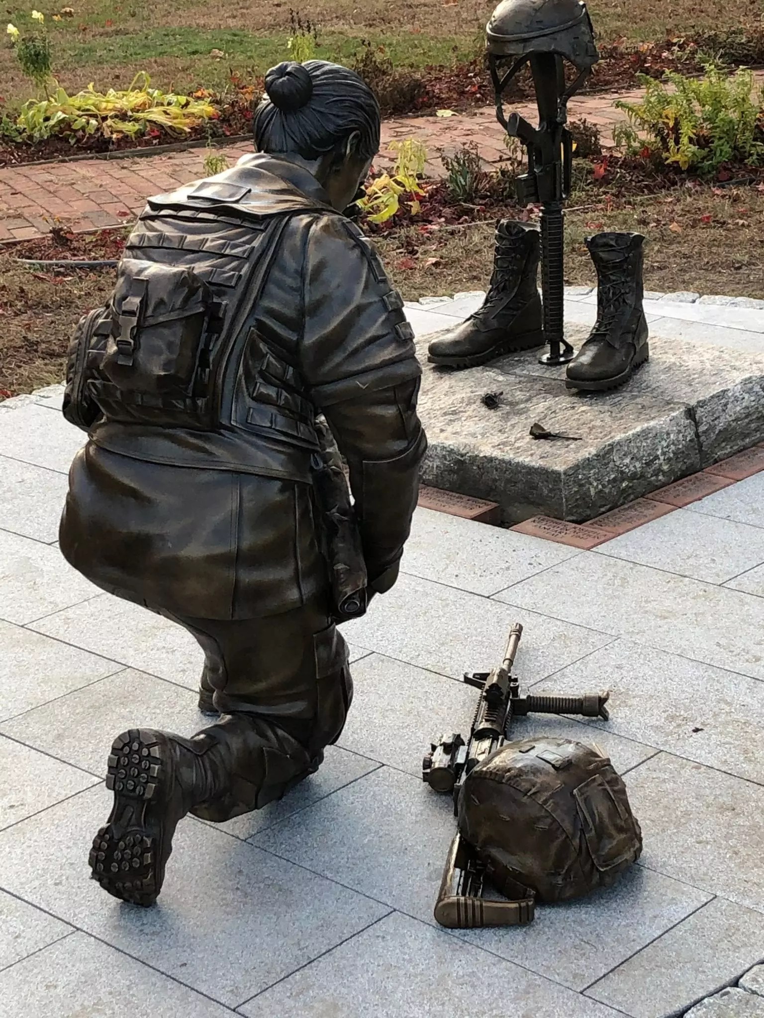 Female Soldier Statue Bronze Memorial Brodin Studios