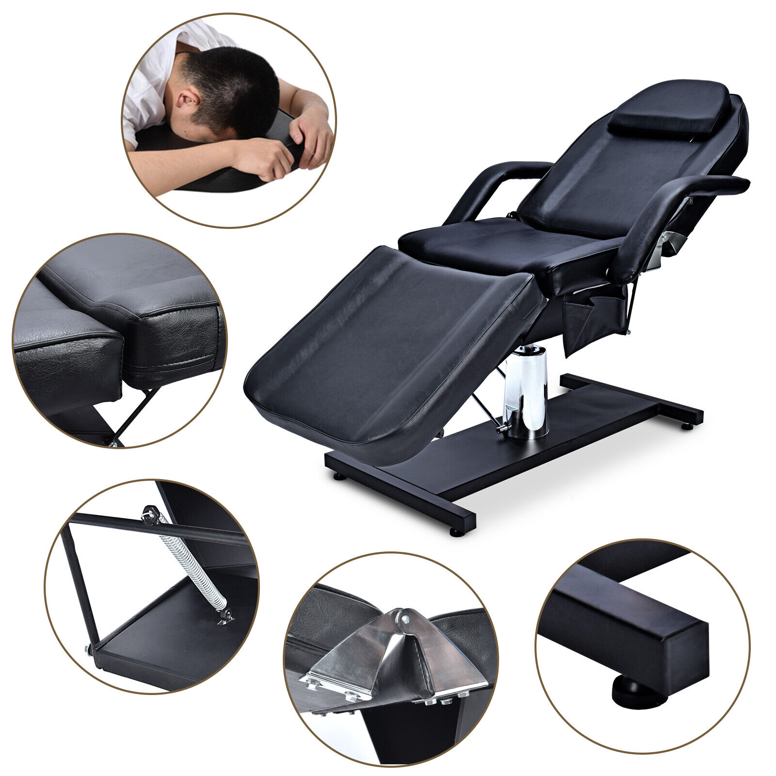 Hydraulic Facial Bed for Salon or Spa Treatments Brody Massage