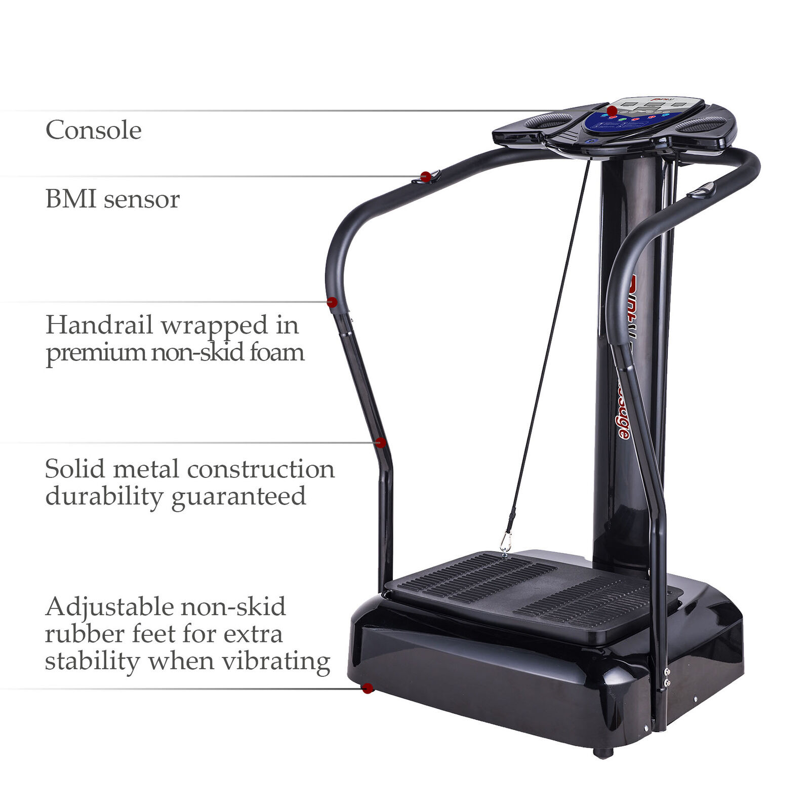 Vibrating Plate Machine with Handrail Brody Massage