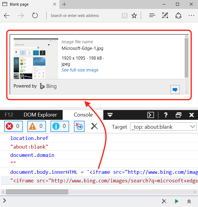SOP bypass / UXSS Adventures in a Domainless World (Edge) Broken SOP bypass / UXSS Adventures in a Domainless World (Edge) Broken
