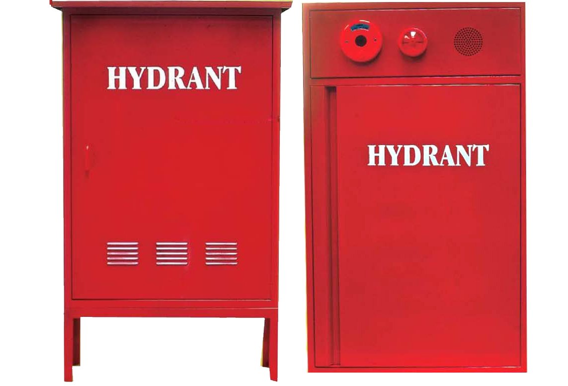 Fire hydrant box merupakan box yang menyimpan fire hydrant equipment