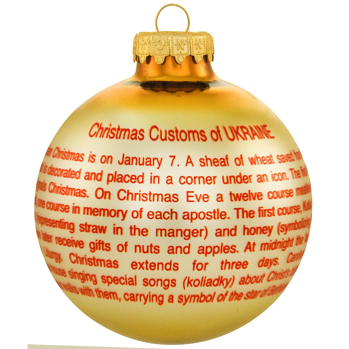 Ukraine Christmas Custom Ornament