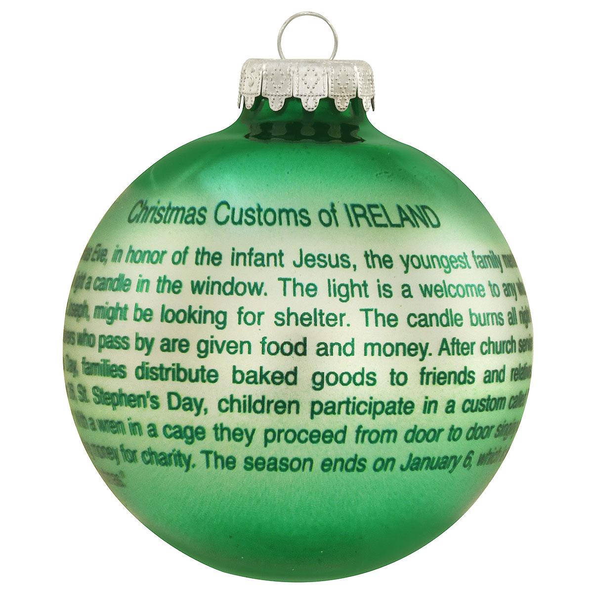 Ireland Christmas Ornament Personalized Ireland Travel Suitcase