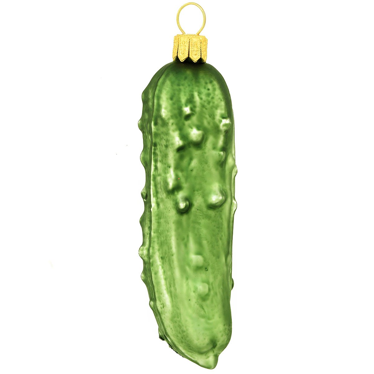 3.75 Inch Pickle Glass Ornament