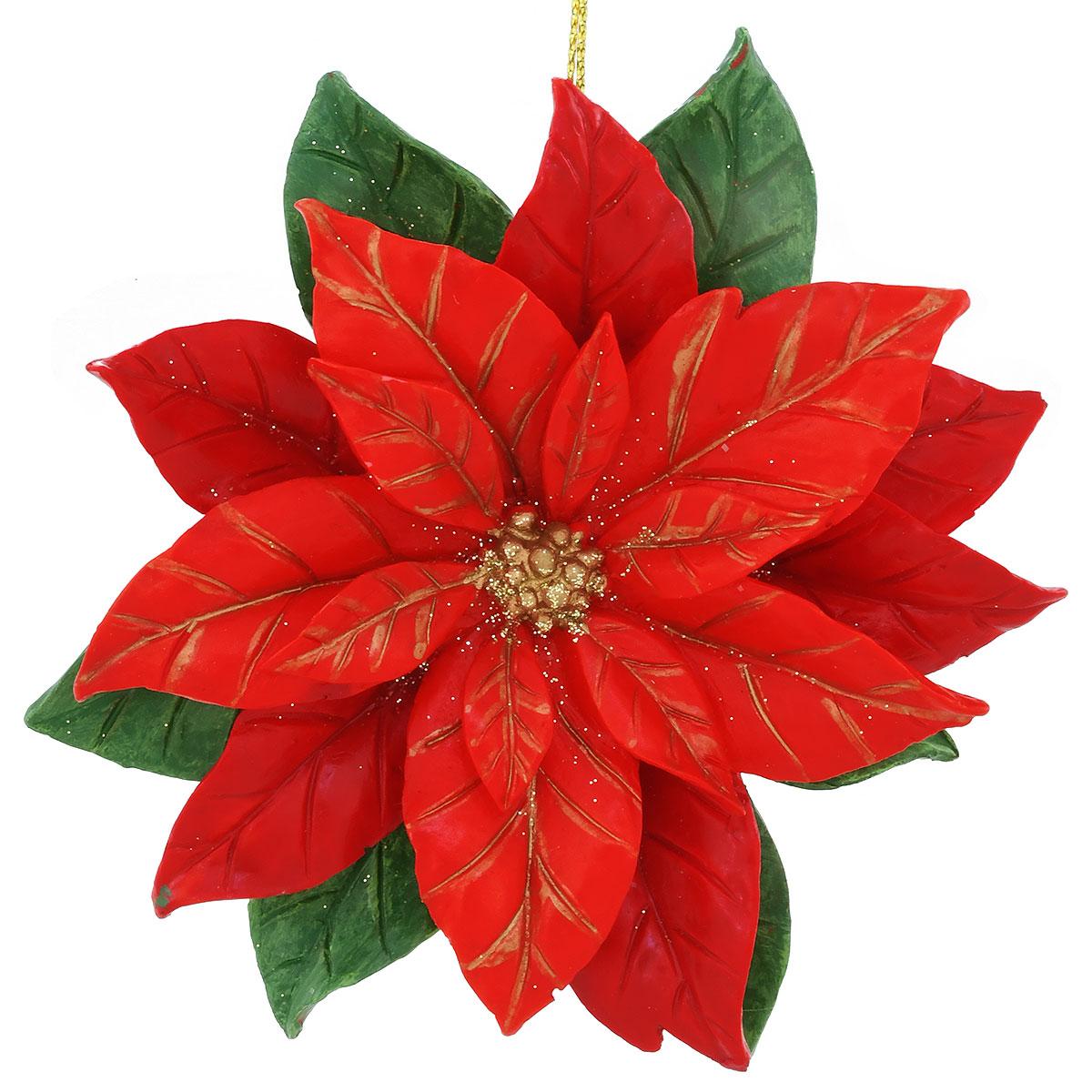 Poinsettia Tradition Resin Ornament