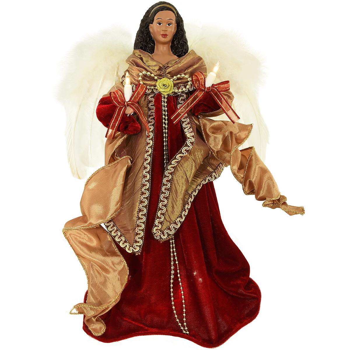 African American Angel Tree Topper 16 Inch