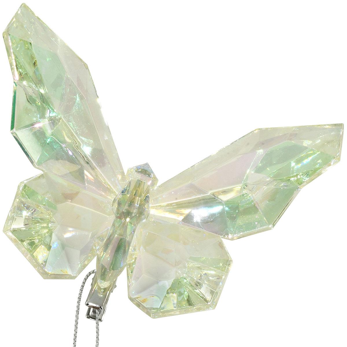 Butterfly Iridescent Acrylic ClipOn Ornament