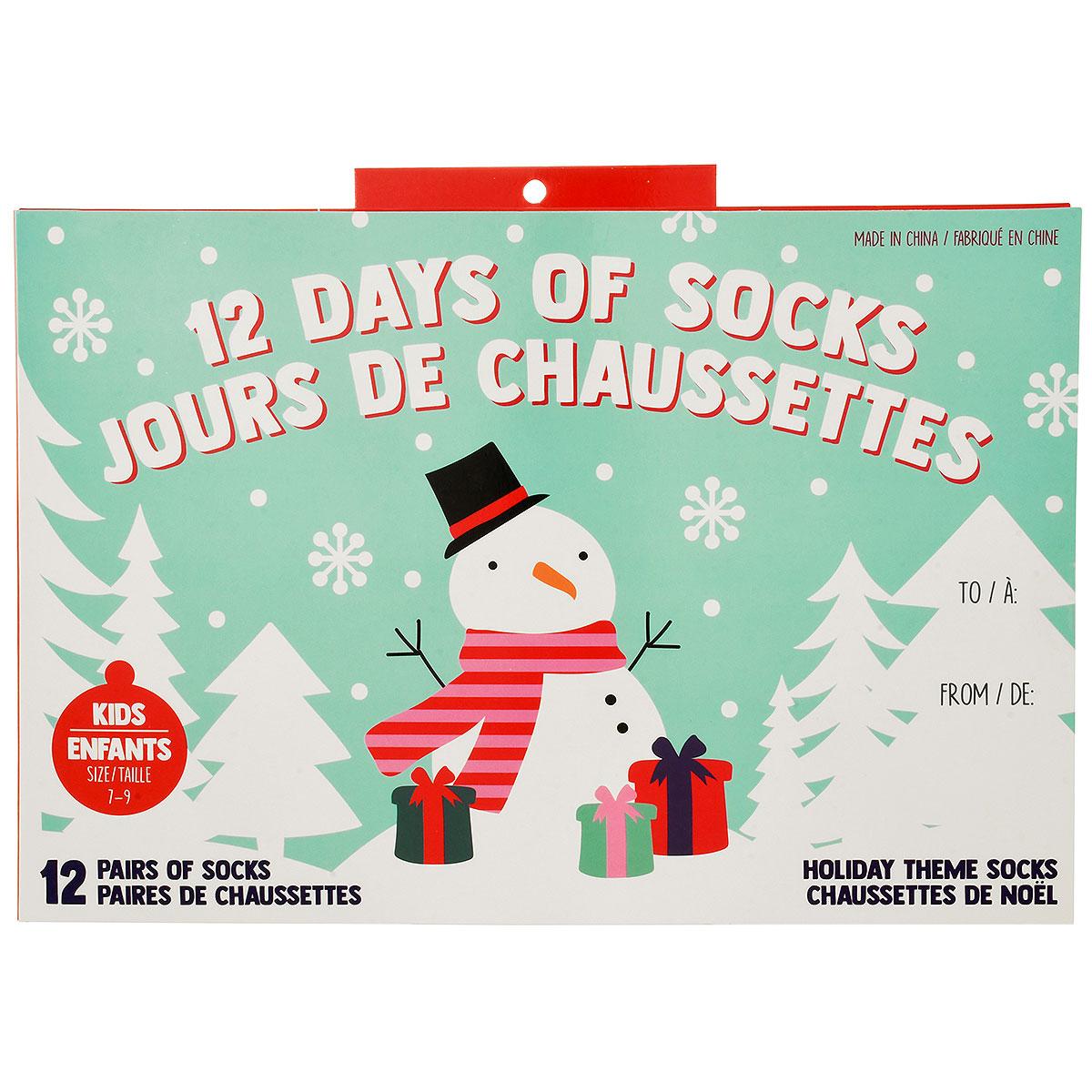 Christmas Kids 12 Socks Package