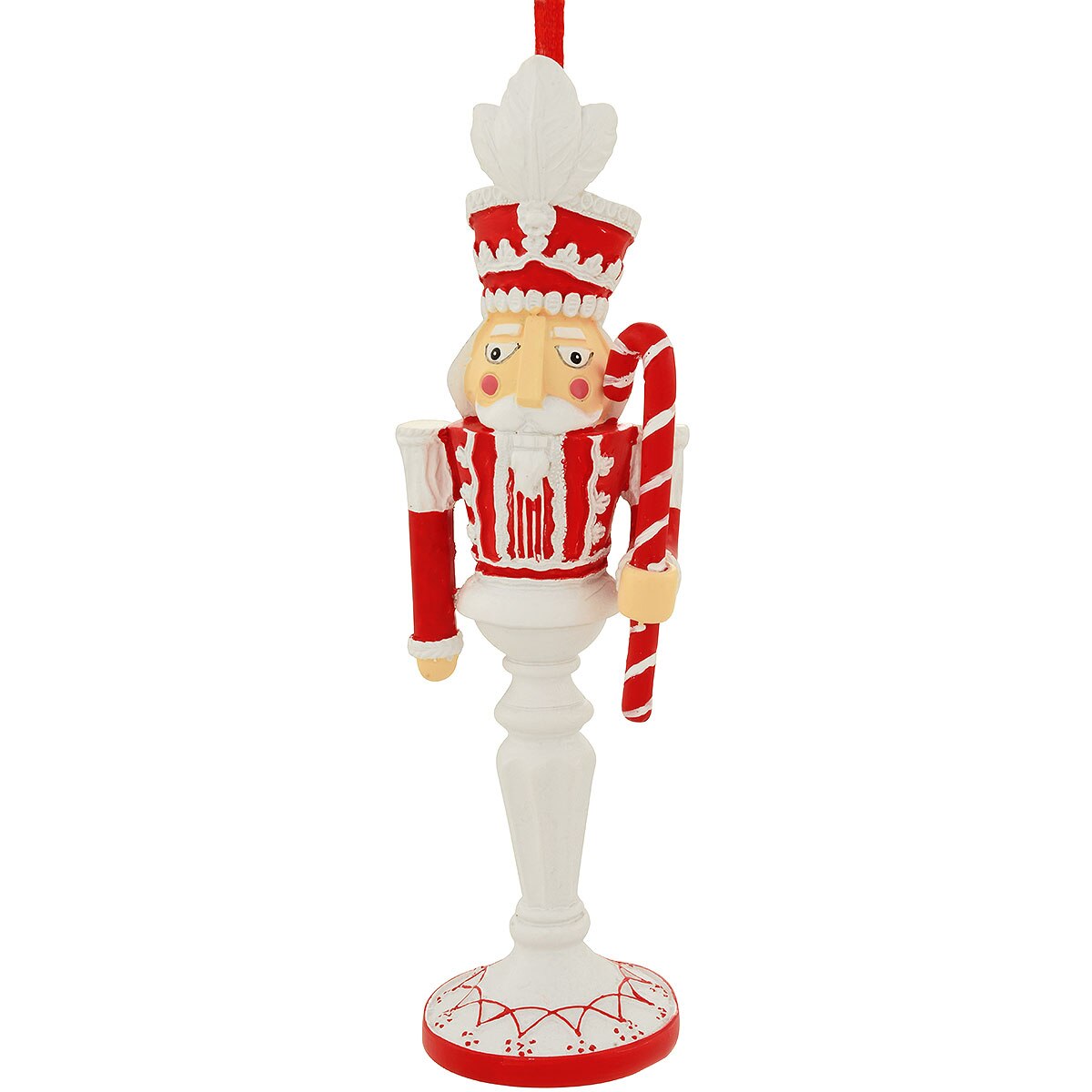 Nutcracker With Candy Cane Ornament