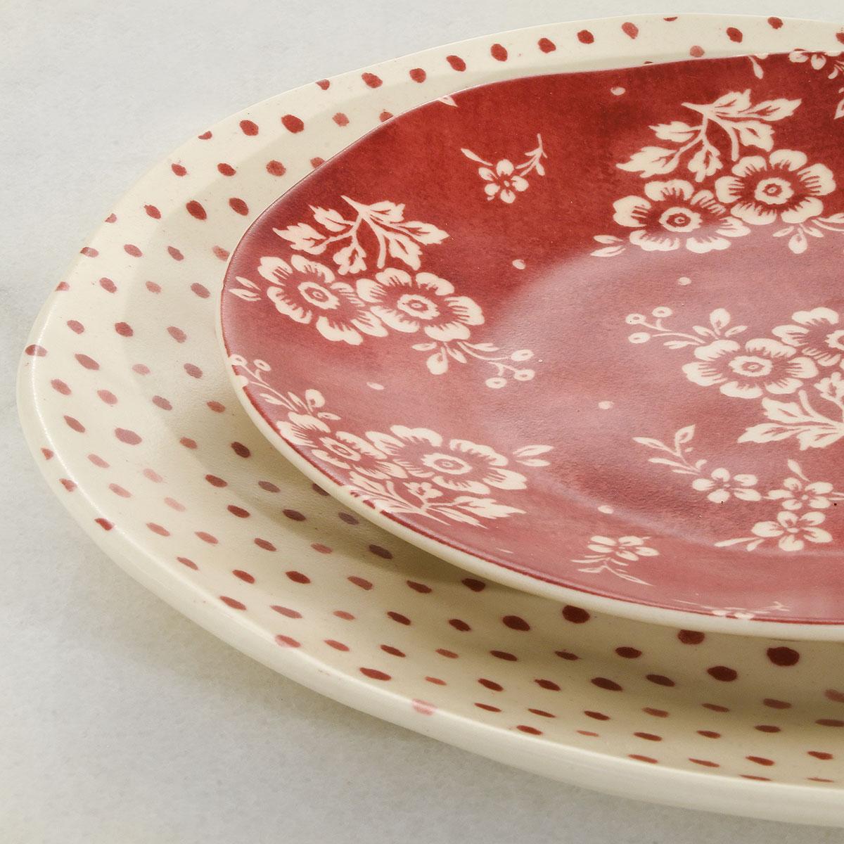 Mayflower Red Salad Plate