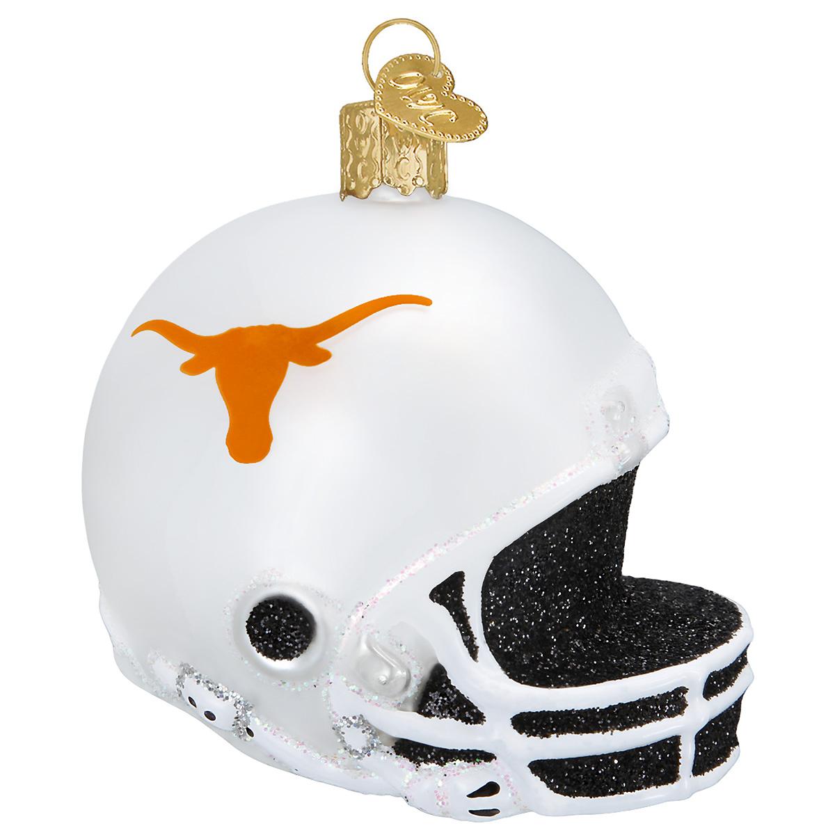 University Of Texas At Austin Football Helmet Glass Ornament