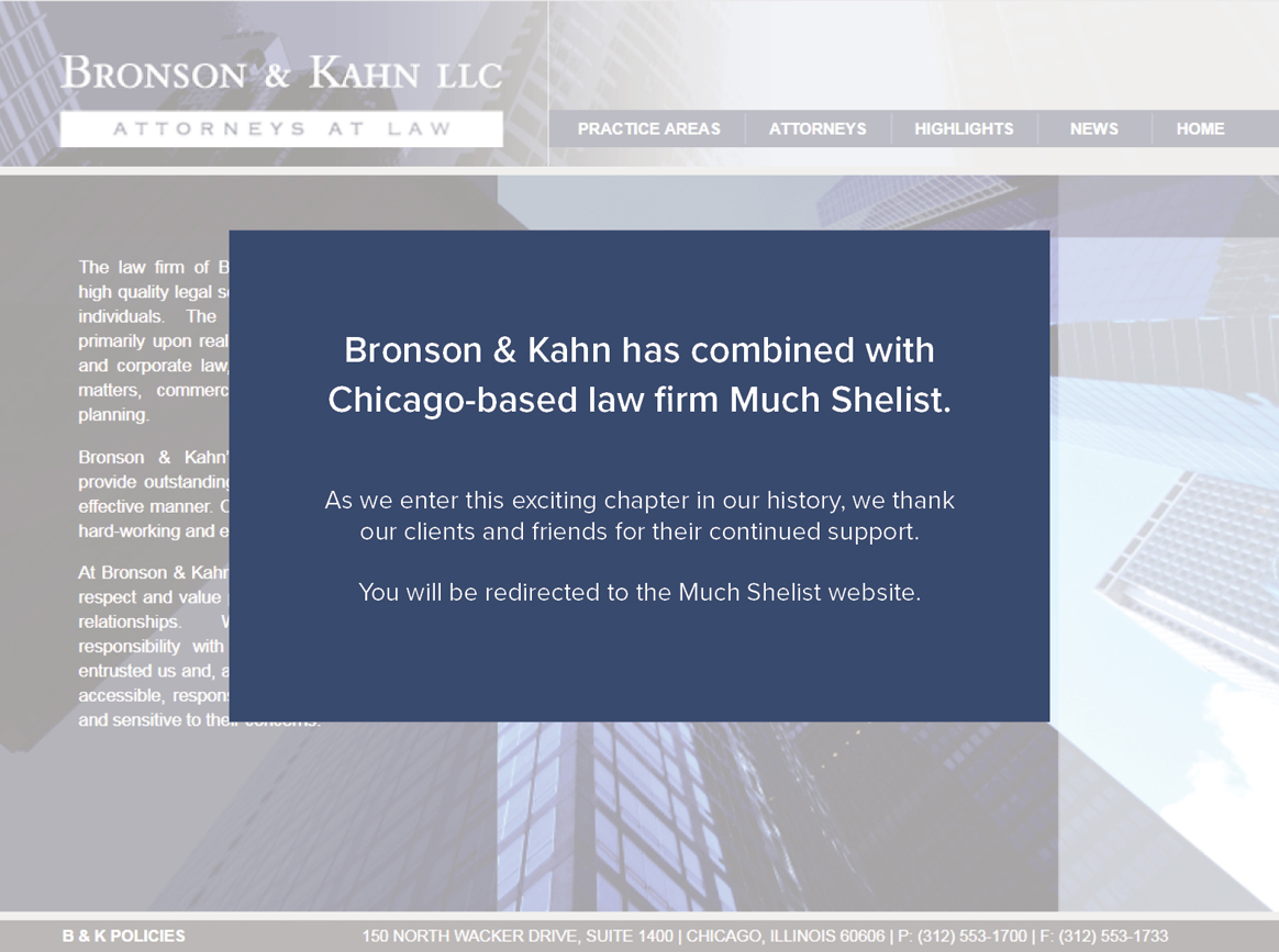 Chicago Illinois Law Firm Bronson & Kahn LLC Real Estate Law