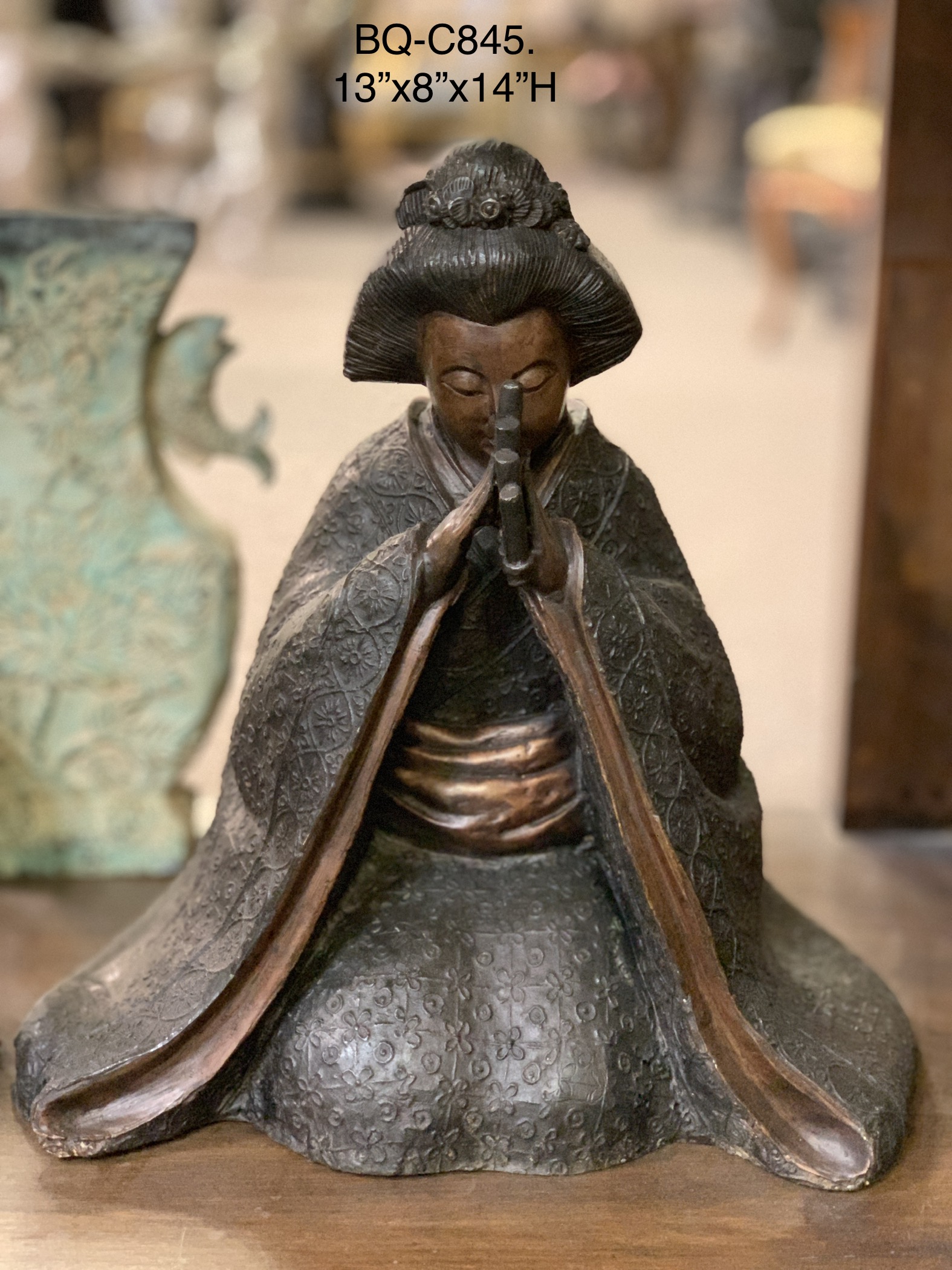 Japanese Musician Bronze Statues and Fountains