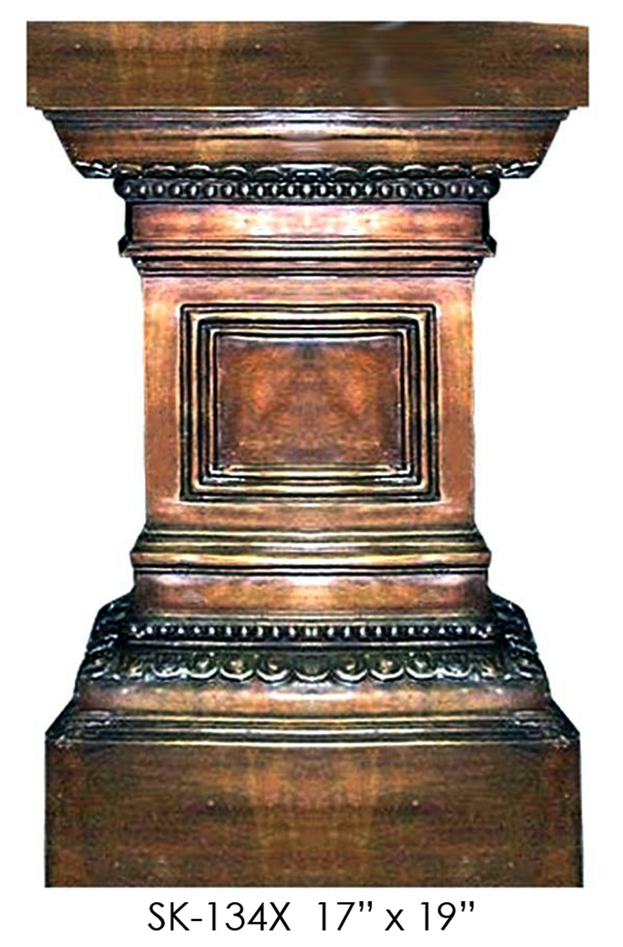 Plain Square Pedestal Bronze Statues and Fountains