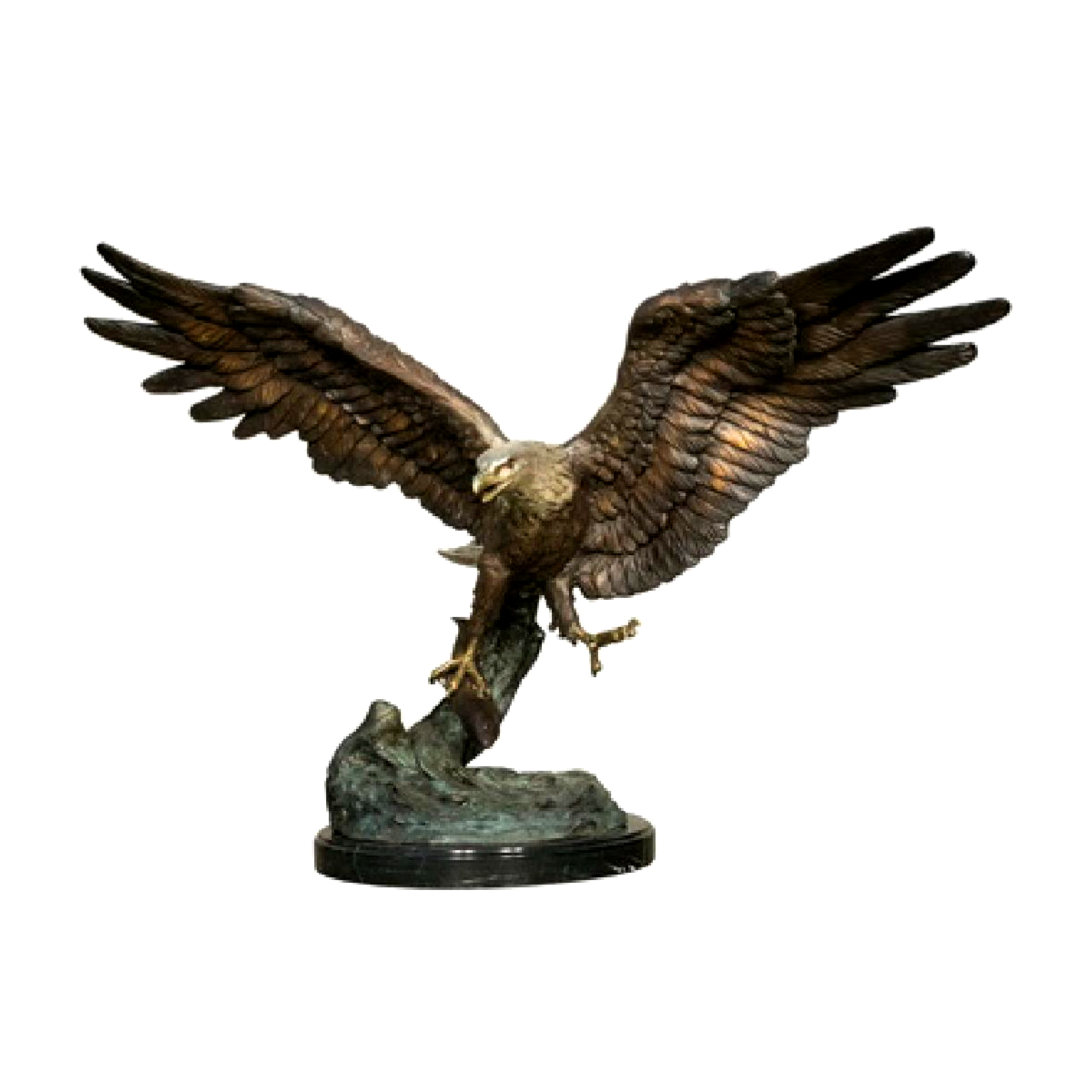 Bronze Flying Eagle Sculpture Metropolitan Galleries Inc.