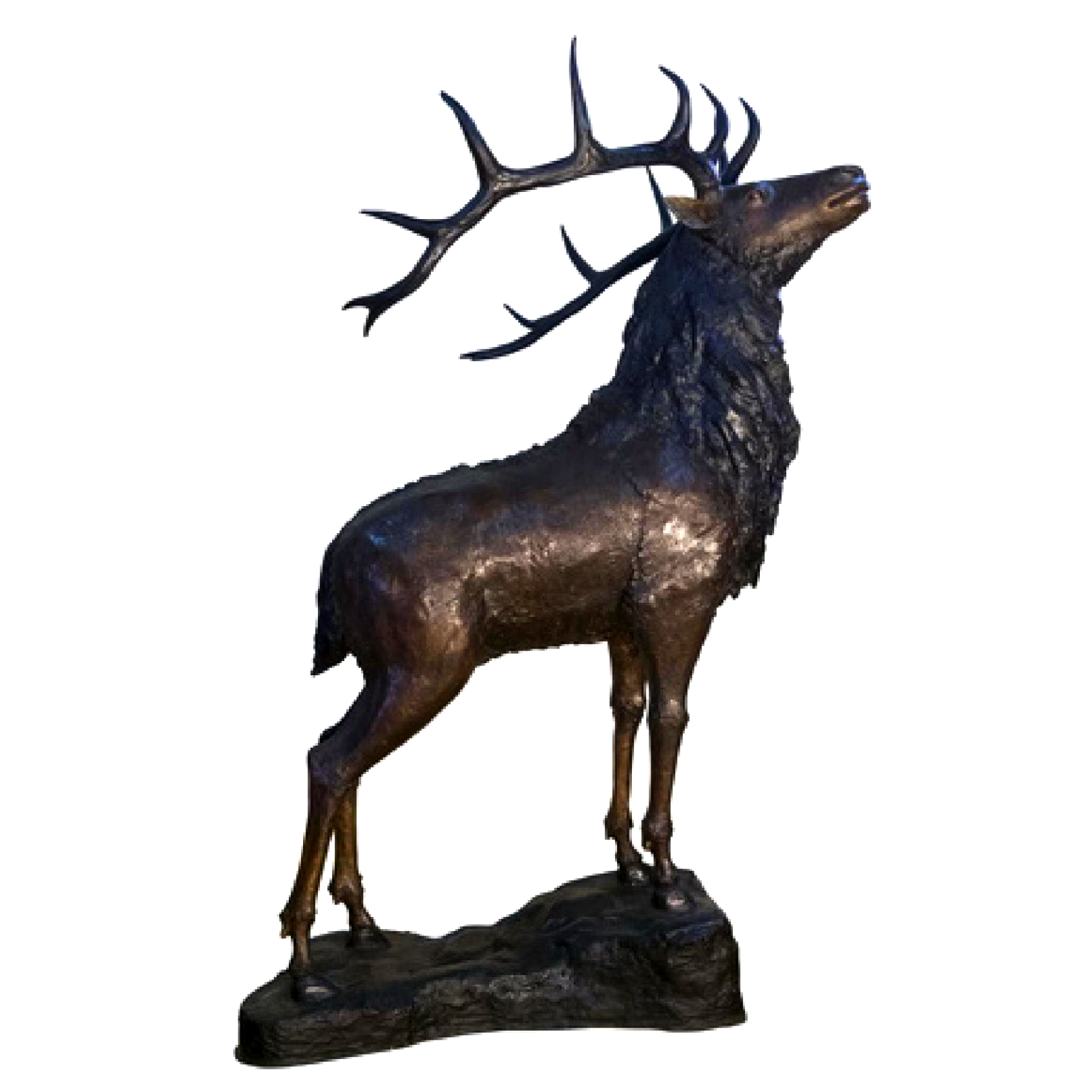 Bronze Large Deer Sculpture Metropolitan Galleries Inc.