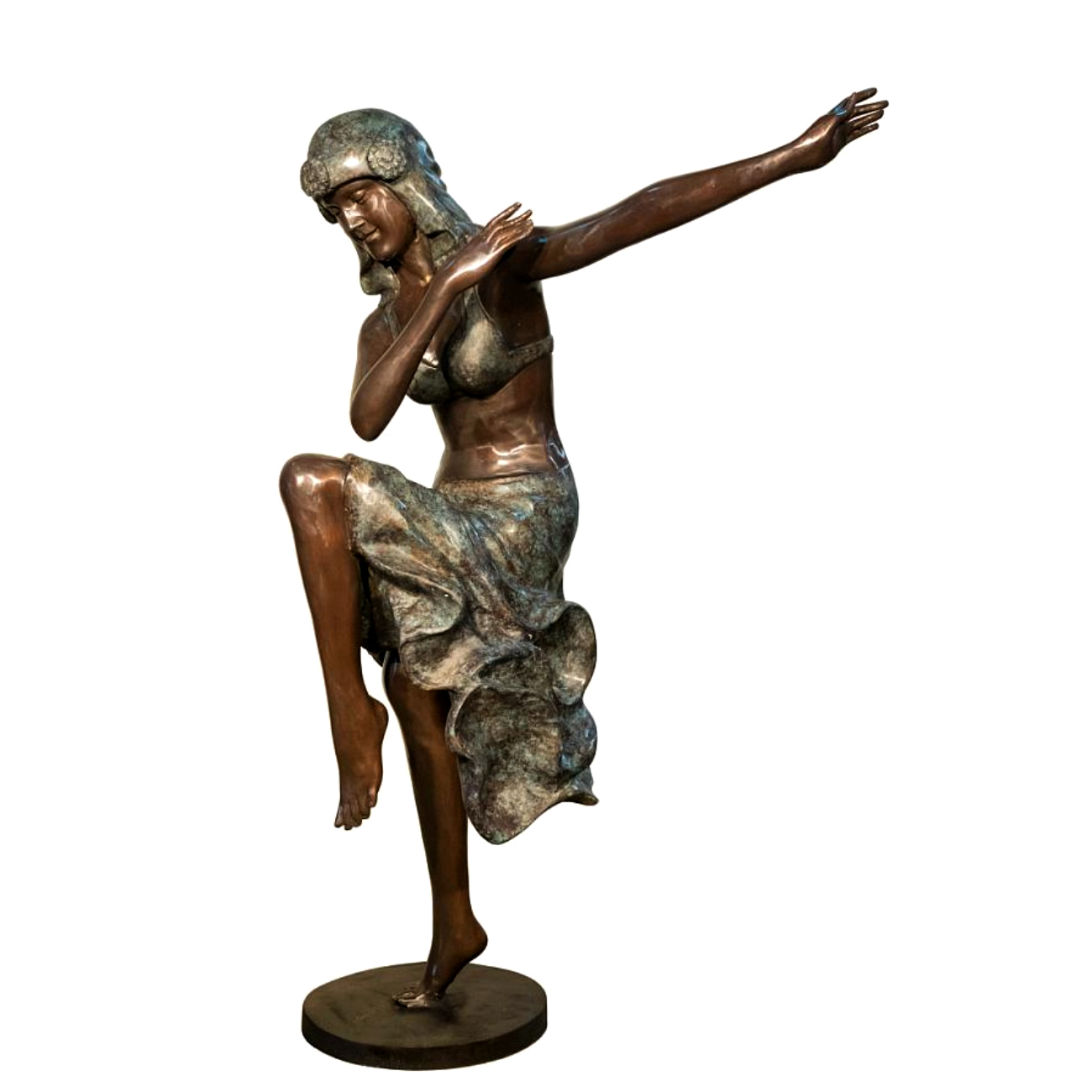 Bronze Lady Dancer Sculpture Metropolitan Galleries Inc.