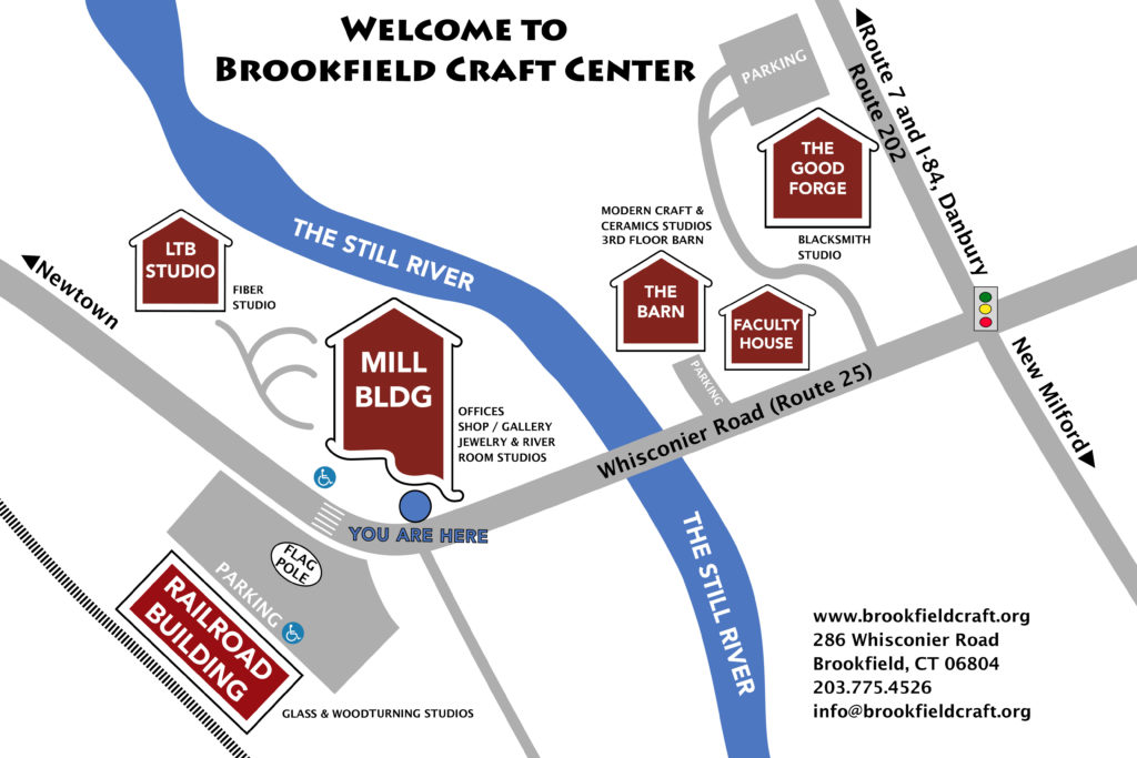 Directions Located on the Four Corners Brookfield Craft Center