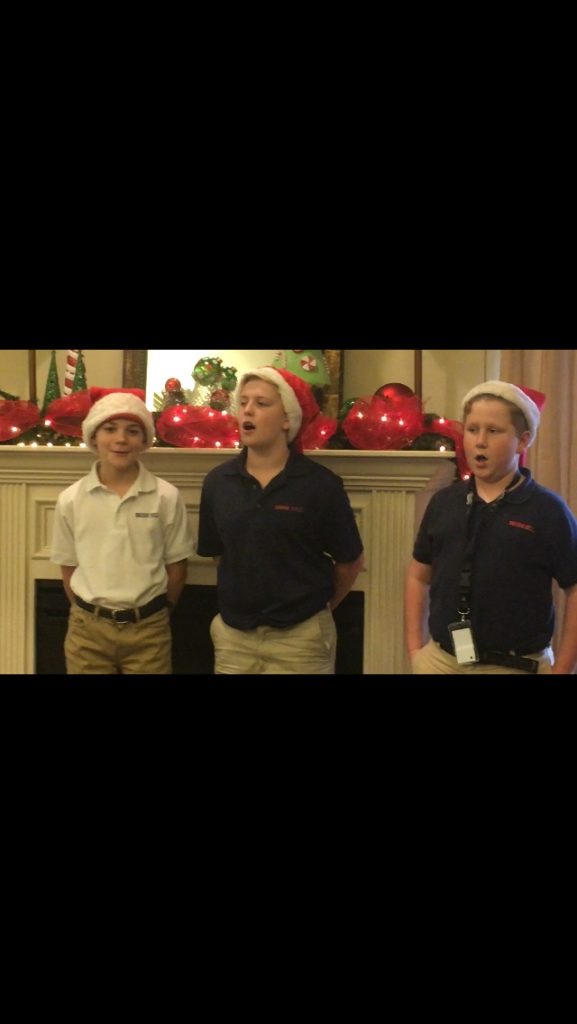 7th grade boys sing at The Height of Tyler Brook Hill School Tyler, TX