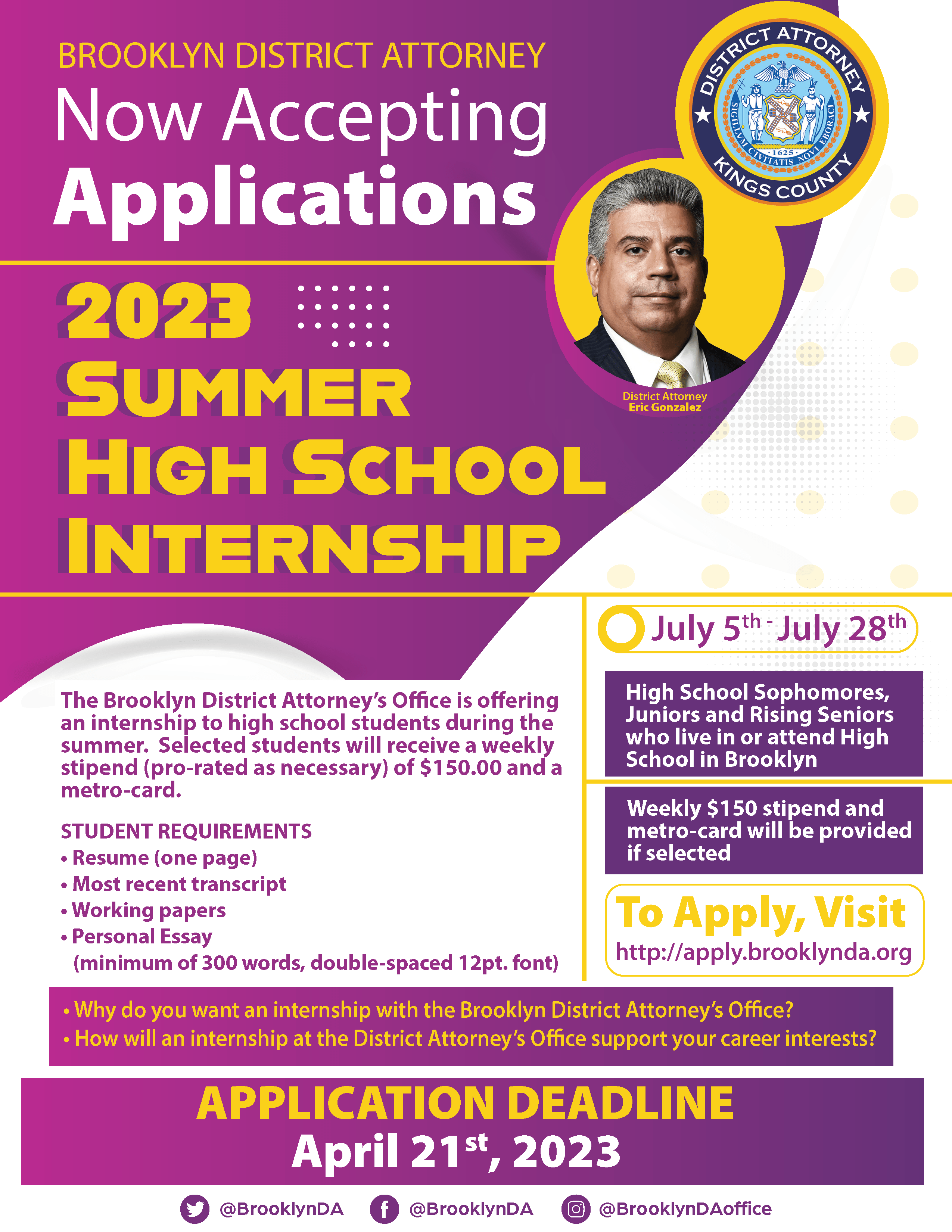 High School Internships Summer 2024 Nyc Beckie Gerianna