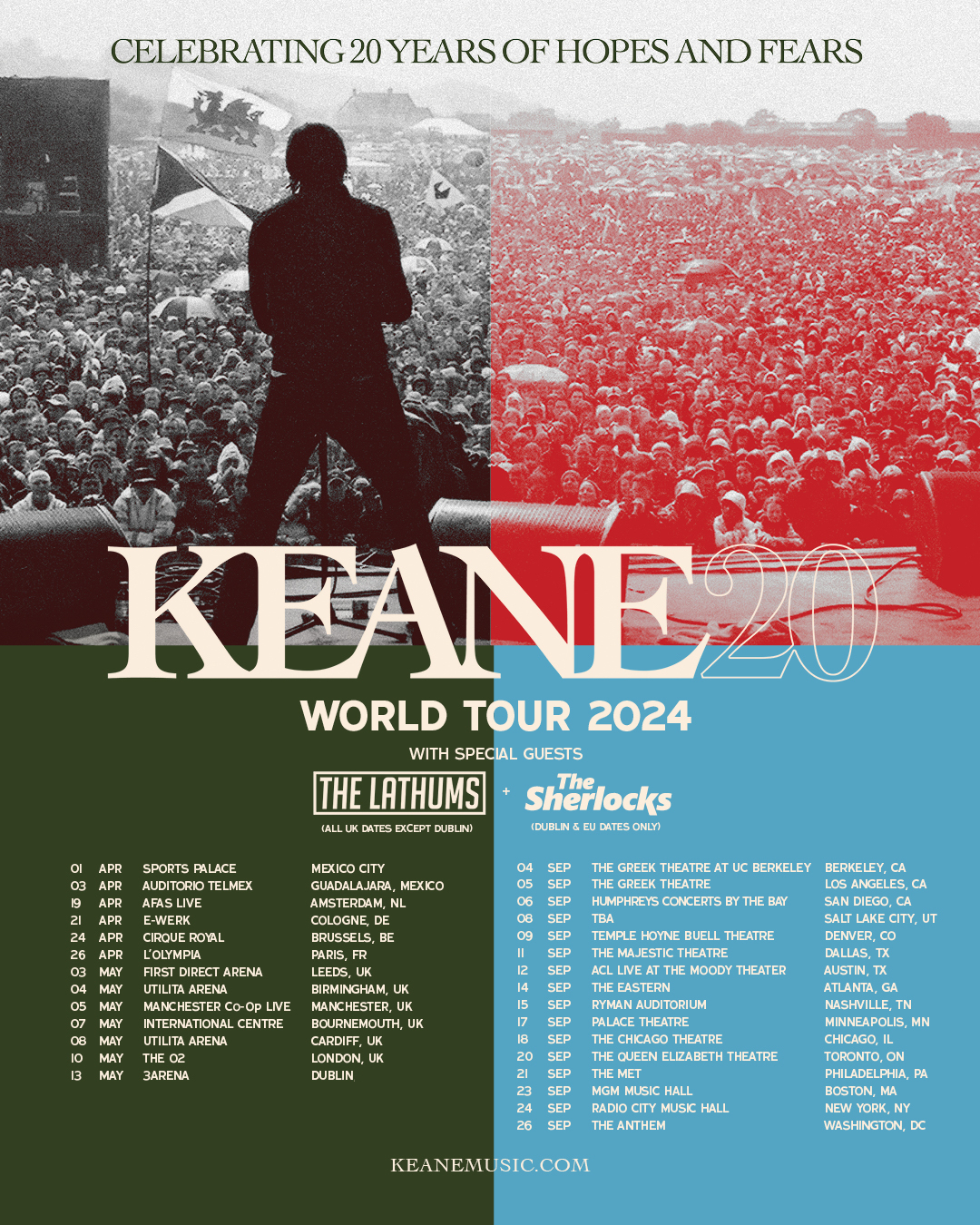 Tour news Keane, Letterkenny, Steve Mason (Beta Band), Rosie Tucker, Tim Key, Goatwhore, more