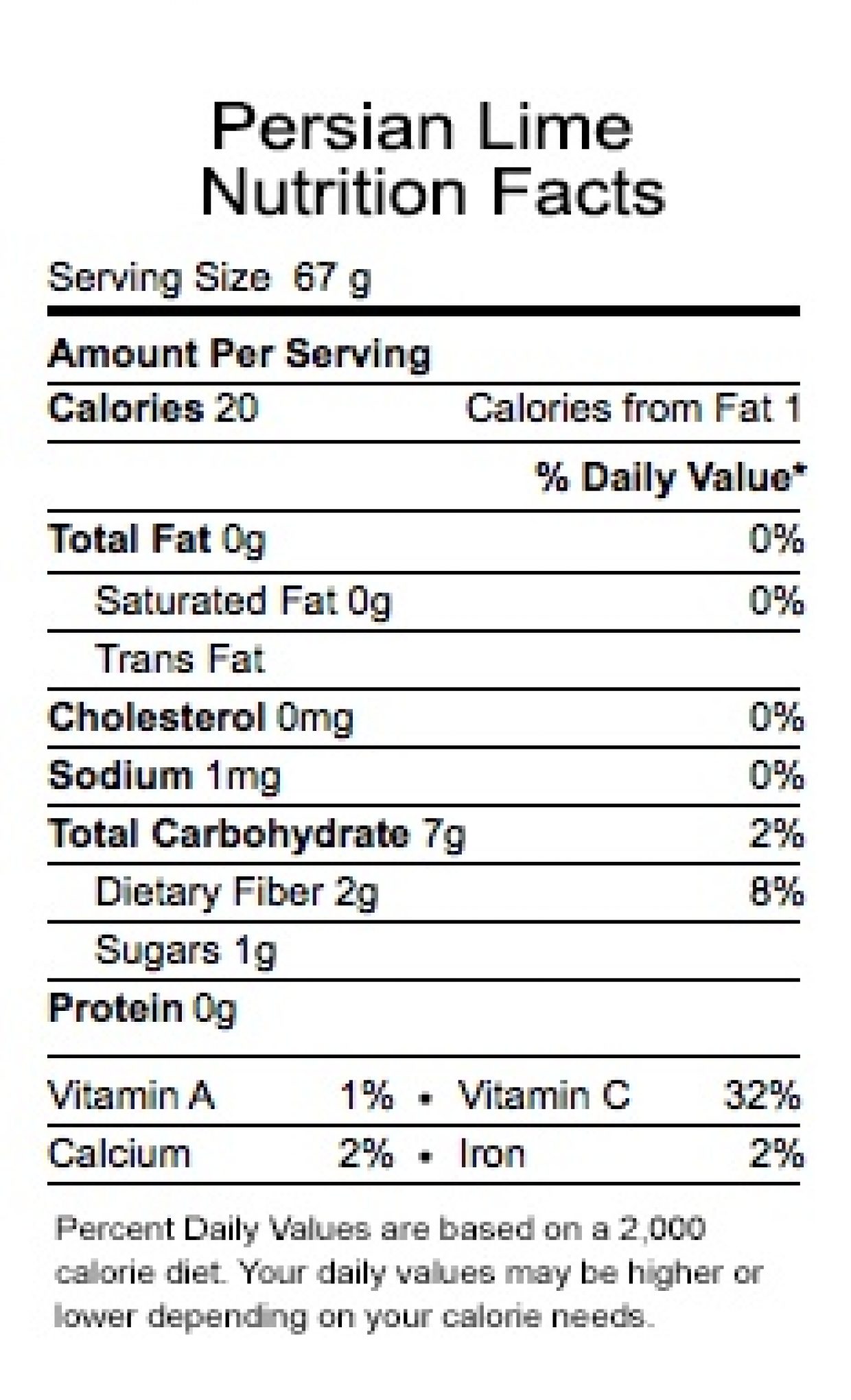 Lime nutrition Brooks Tropicals
