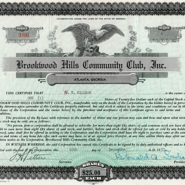 Centennial History Brookwood Hills Community Club