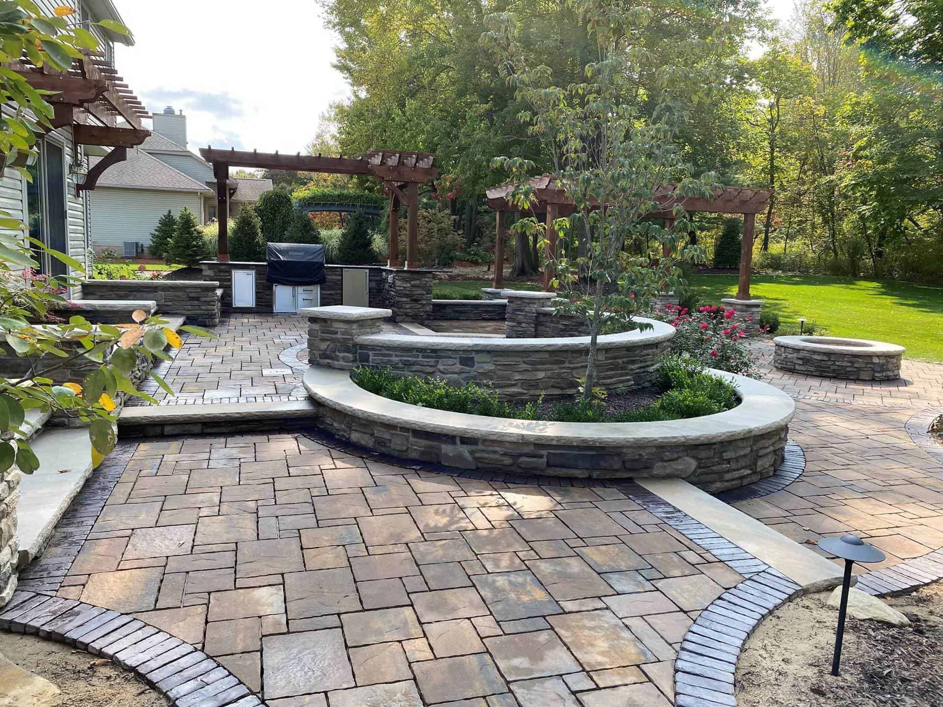 MultiLevel Backyard Brothers Grimm Landscaping and Design