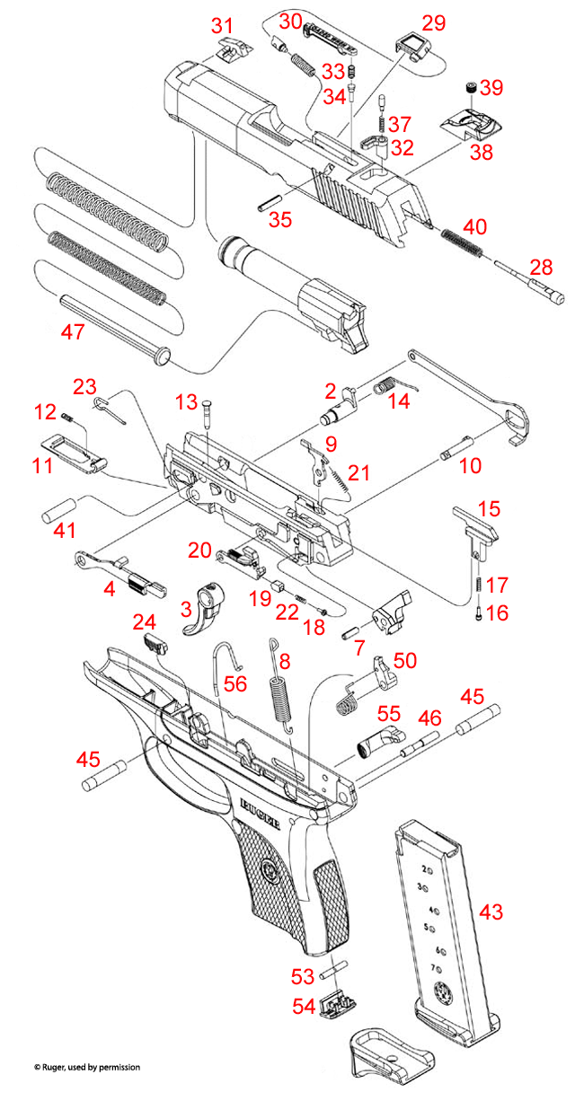Exploded View Of Ruger Single Six