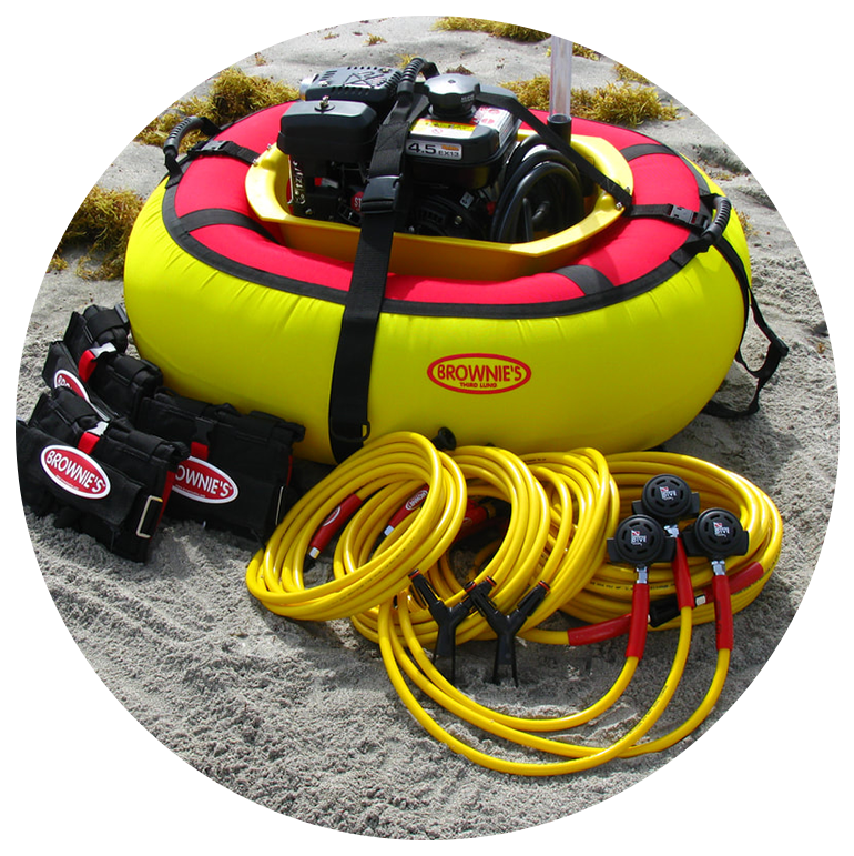 Brownie’s THIRD LUNG™ Gas Powered Tankless Diving Systems