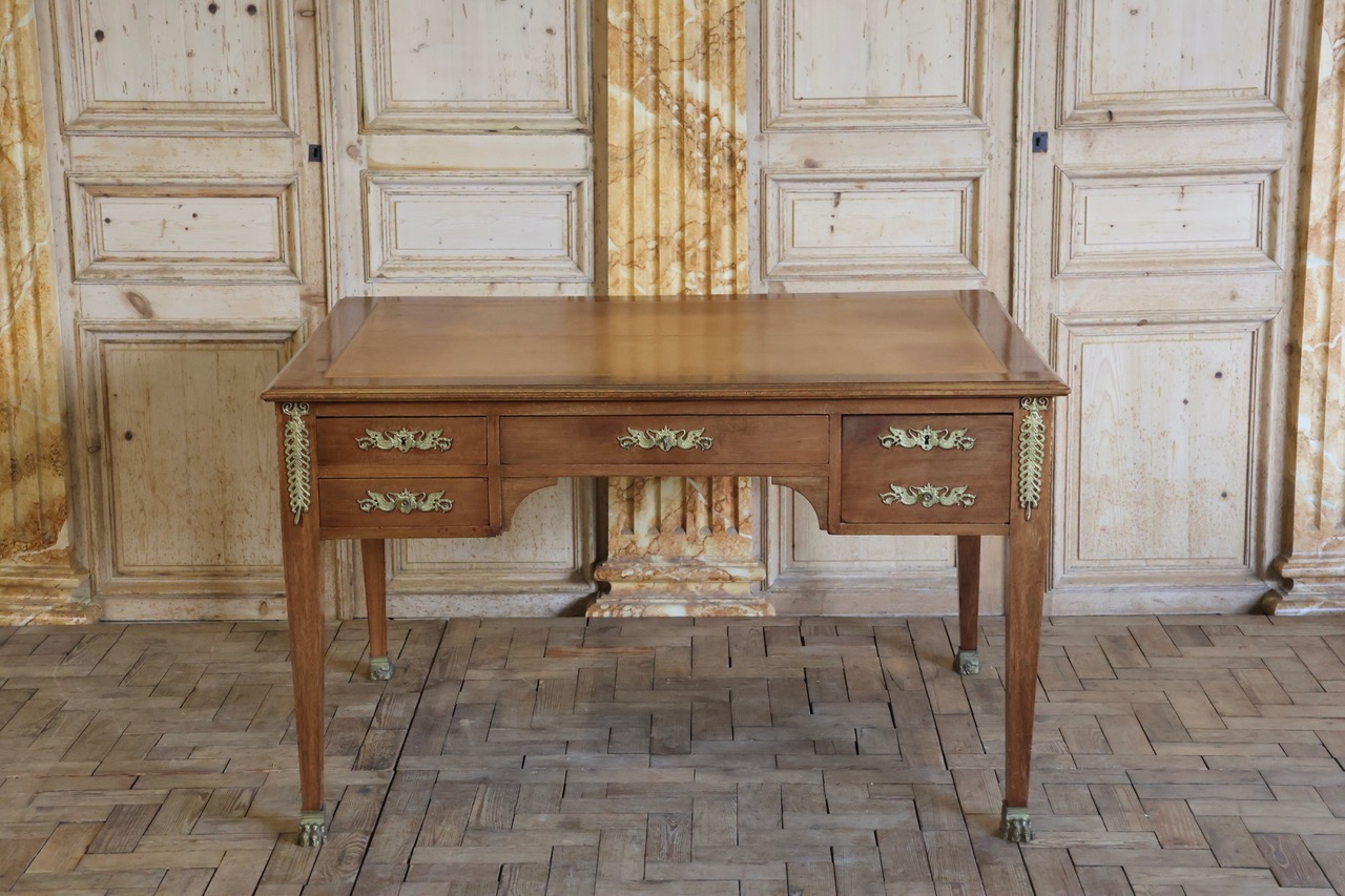 Wonderful Early 20th Cent French Partners Desk of Petite Proportions