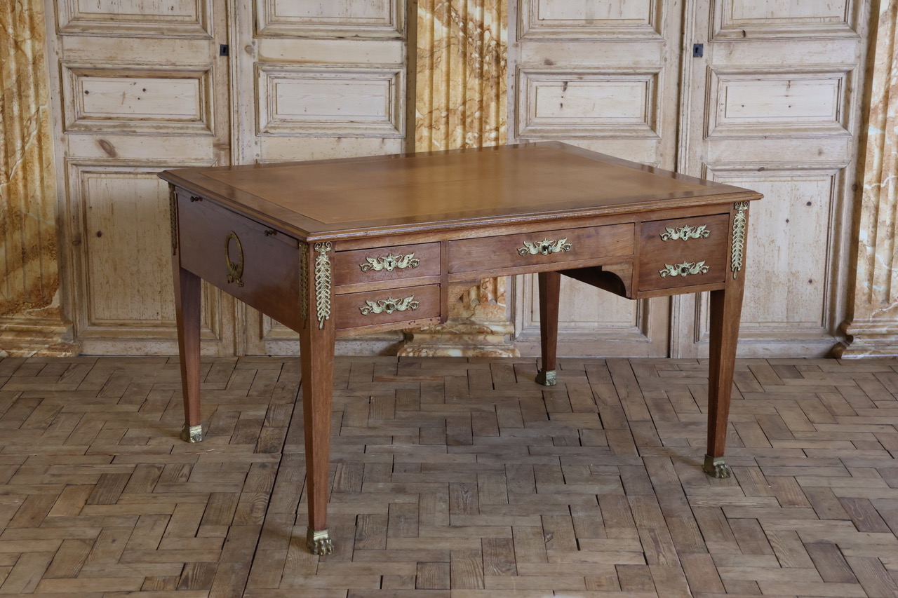 Wonderful Early 20th Cent French Partners Desk of Petite Proportions