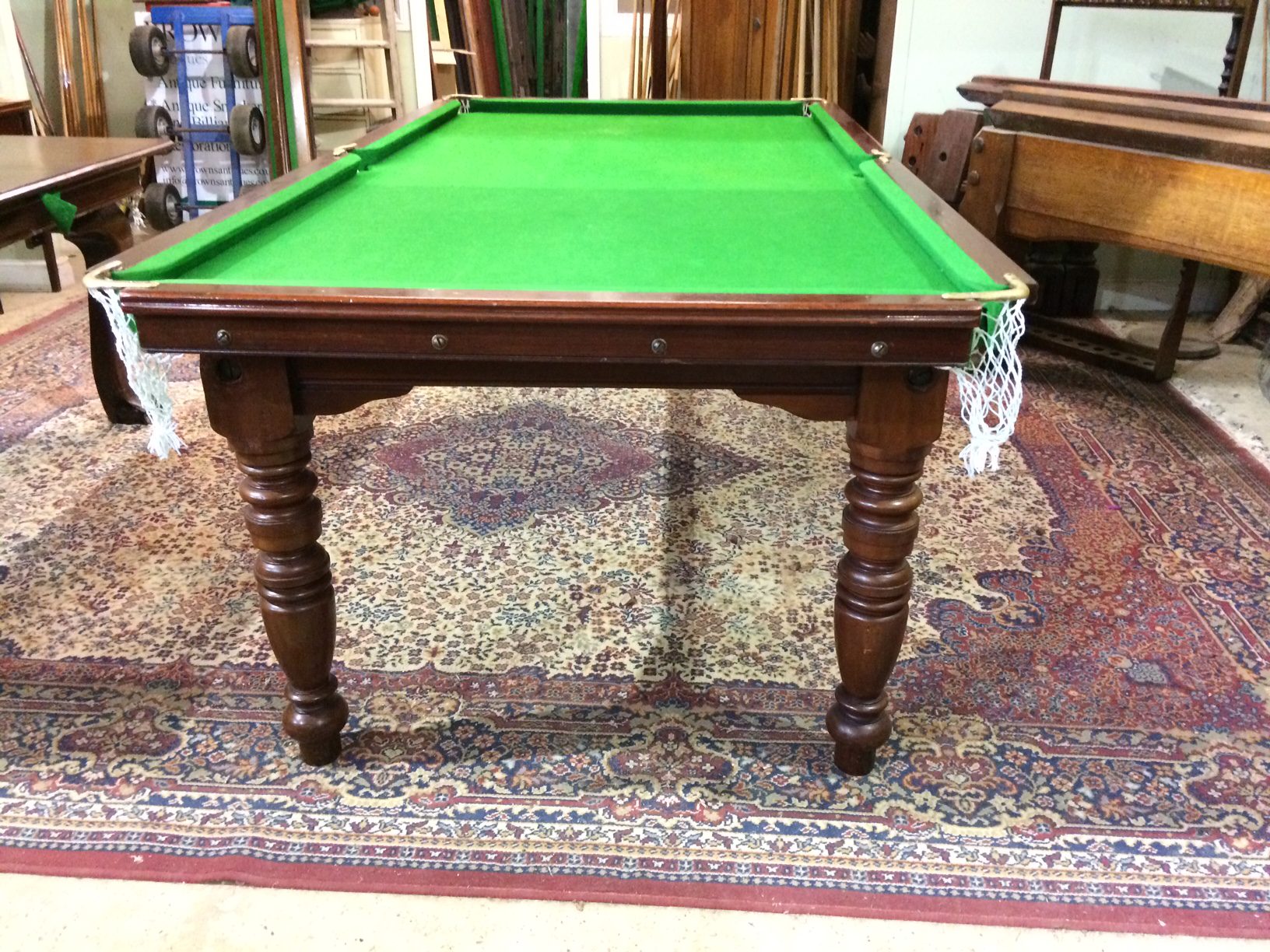 7ft mahogany Riley billiards table Browns Antiques Billiards and