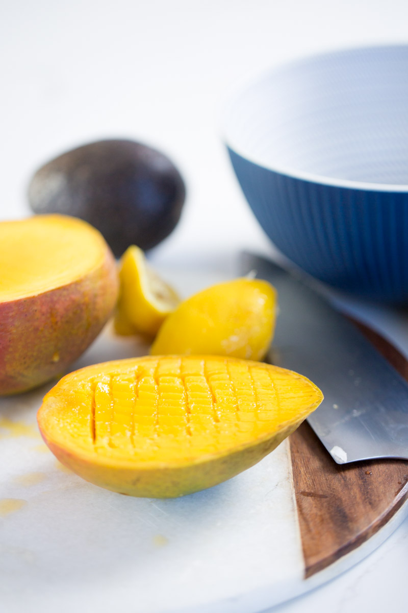 Mango guacamole or mango pico de gallo Piloncillo y Vainilla
