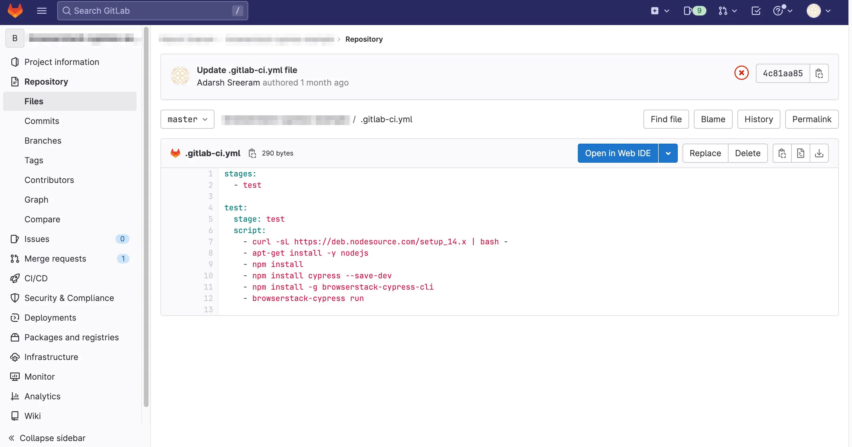 Integrate BrowserStack with GitLab CI/CD to run Cypress tests