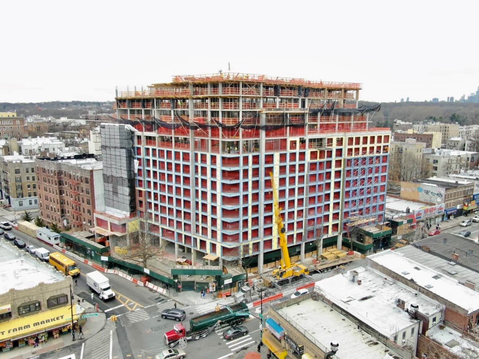 Caton Flats Tops Out Ahead Of Schedule At 800 Flatbush Avenue In