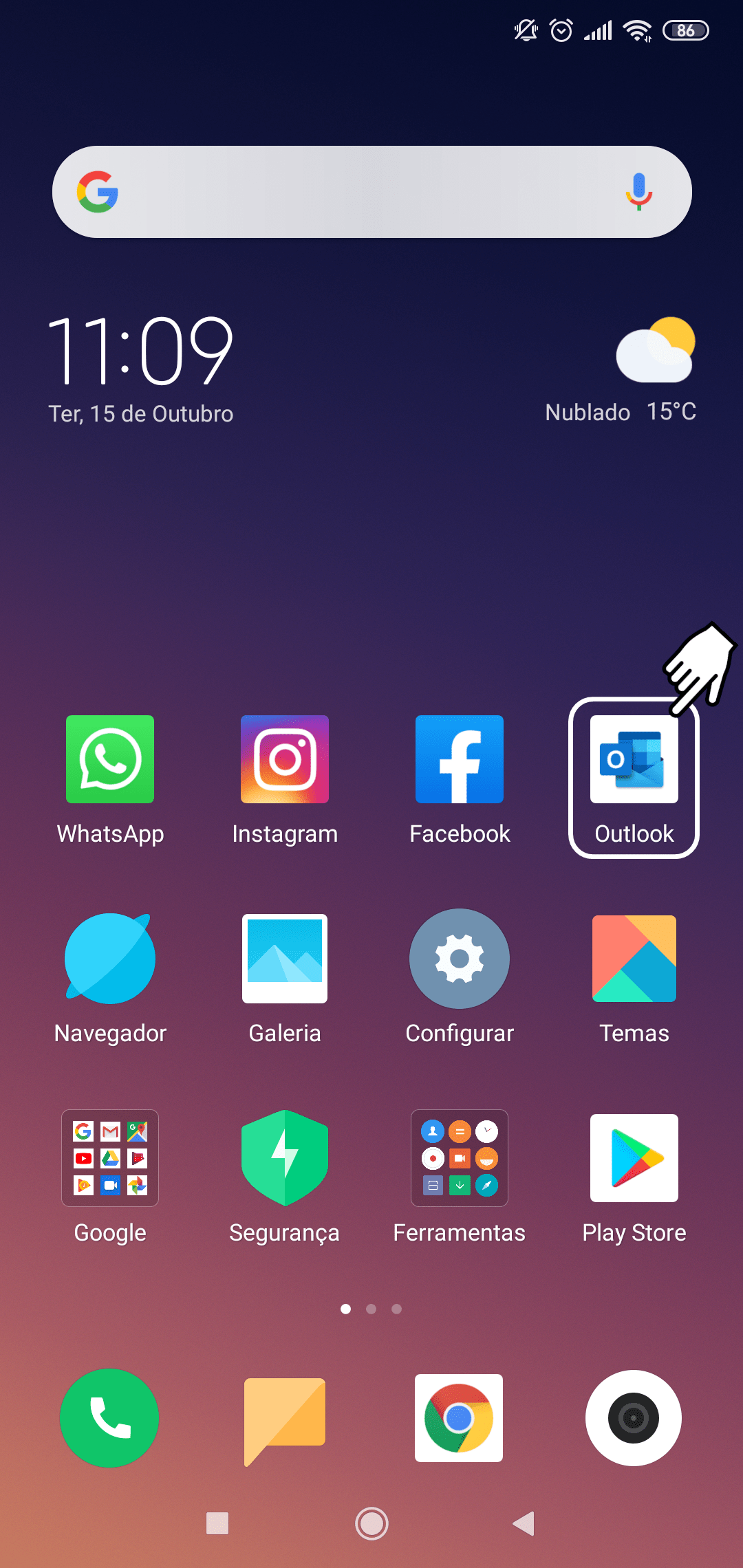 Como Configurar App Outlook Para Enviar E Receber E Mail Utilizando Imap Criacao De Sites E Lojas Virtuais Em Curitiba Bruc Internet