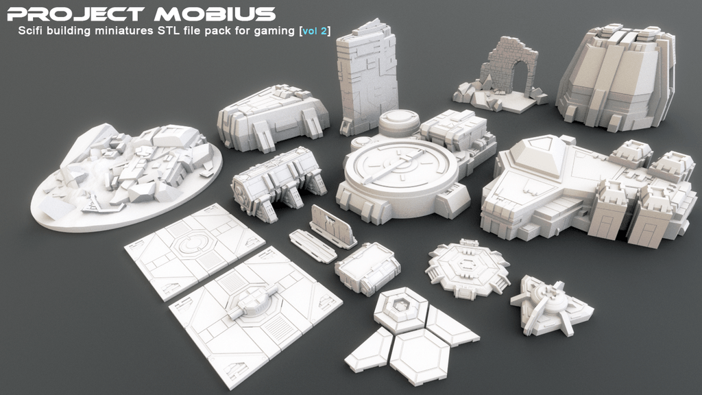 Kickstarter 3D Printable Scifi Structures