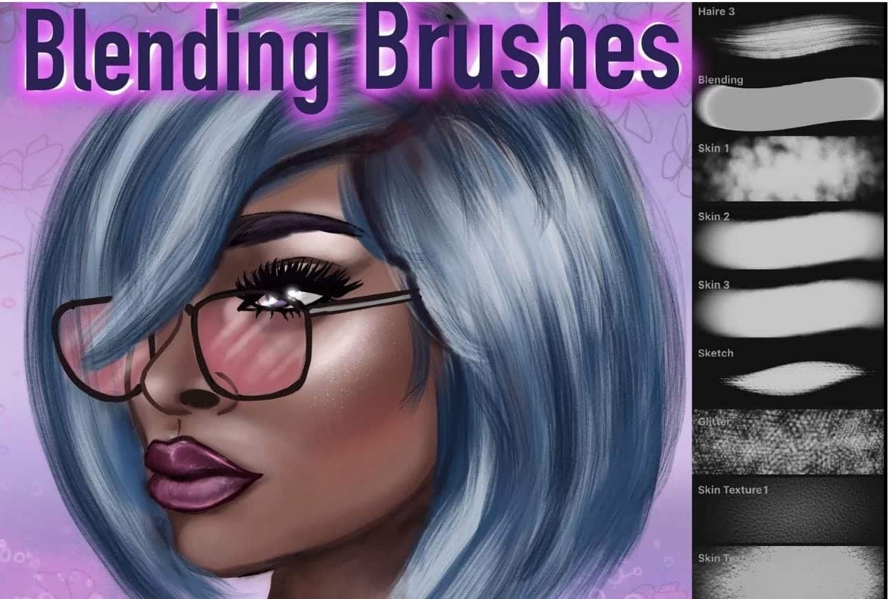 Procreate Blending Brushes, Procreate Skin Smudge Brushes, Procreate