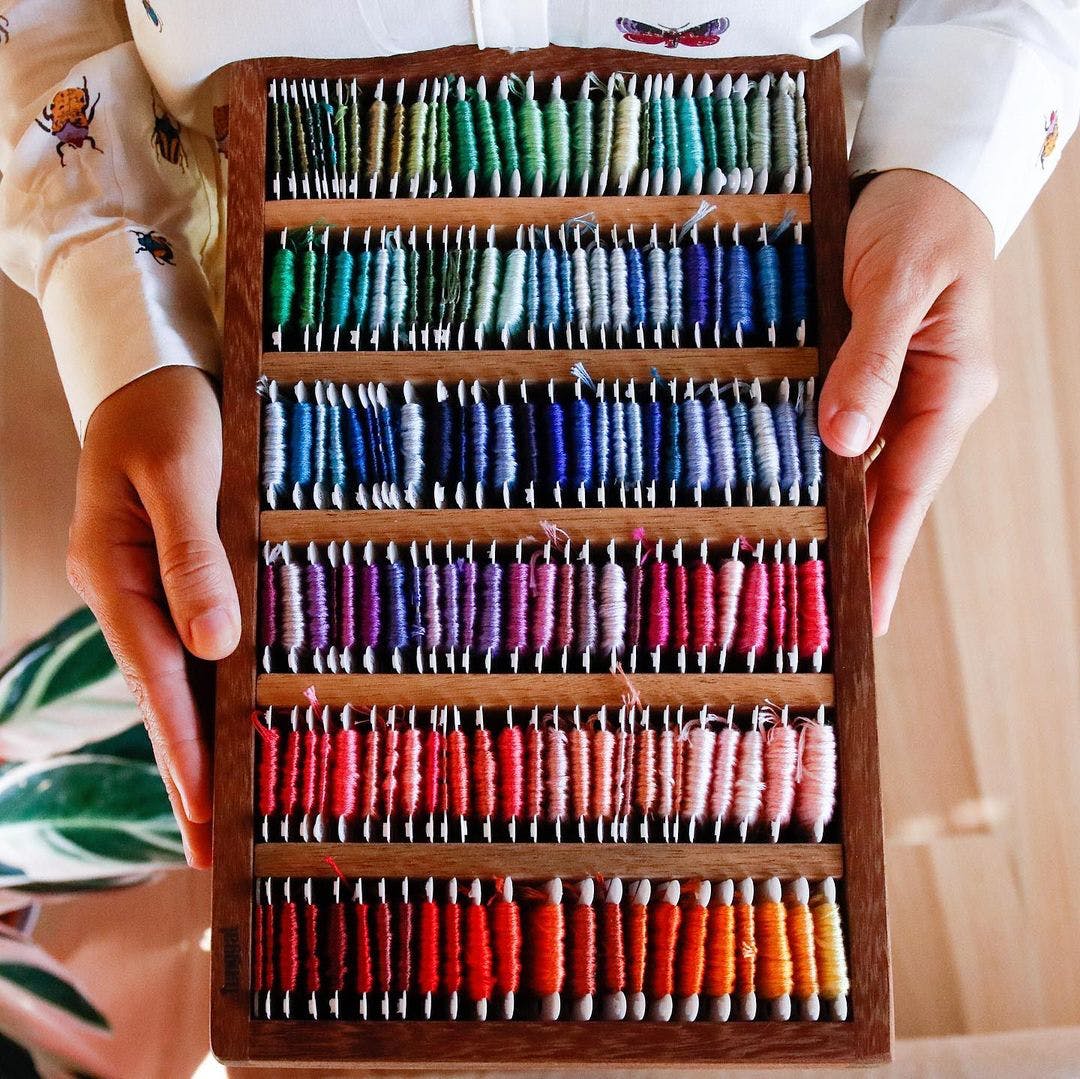 Soothe Your Soul With This Embroidery Thread Organized Neatly